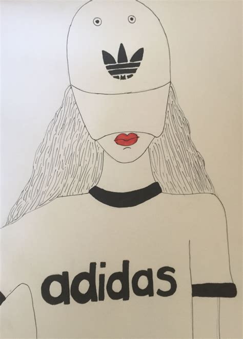 adidas meisje tekenen 